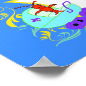 Cajun Critters Baby Boy Banner (blanco) Poster (Hoek)