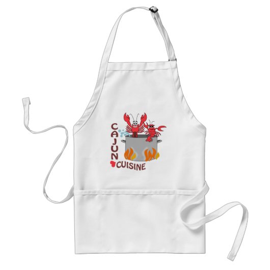 Cajun Cuisine Standaard Schort (Voorkant)