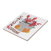 Cajun Cuisine Tegeltje (Zijkant)