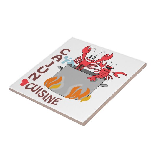 Cajun Cuisine Tegeltje (Zijkant)