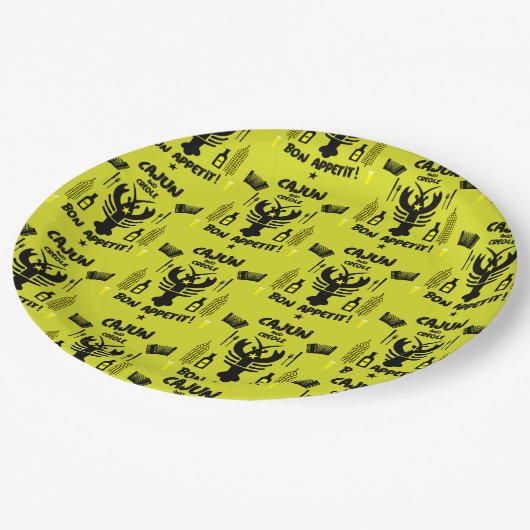 Cajun en Creole Cooks Papieren Bordje (Gekanteld)