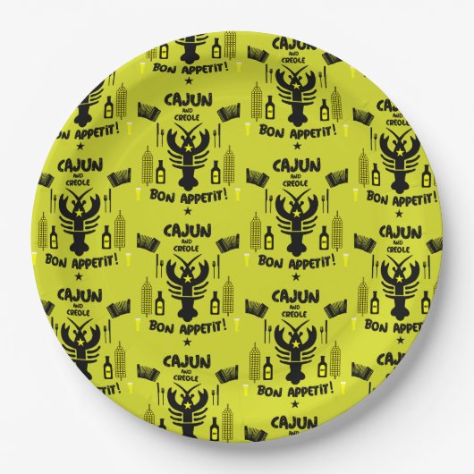 Cajun en Creole Cooks Papieren Bordje (Voorkant)