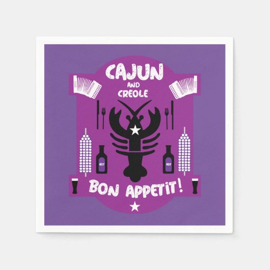 Cajun en Creole Cooks Servet (Voorkant)