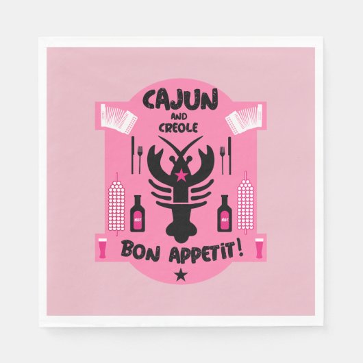 Cajun en Creole Cooks Servet (Voorkant)