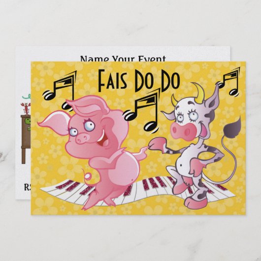 Cajun - Fais Do Do - Feest Kaart (Voorkant / Achterkant)