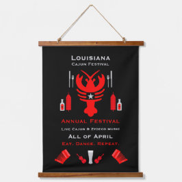 Cajun Festival Promotie Hangend Wandkleed