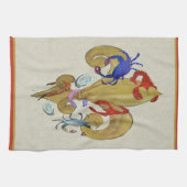 Cajun Fleur de lis keukenhanddoeken van kunst (Horizontaal)