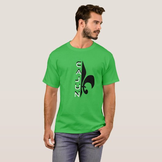 Cajun Half Fleur De Lis Tee Shirt (Voorkant volledig)