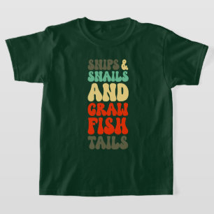 Cajun jongens gemaakt van snips slakken rivierkree t-shirt