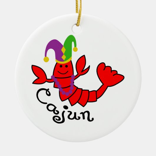 Cajun Keramisch Ornament (Voorkant)