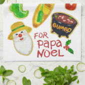 Cajun Kerstkoekjes Kitchen Towel Theedoek (Gevouwen)