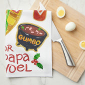 Cajun Kerstkoekjes Kitchen Towel Theedoek (Quarter Fold)