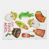 Cajun Kerstkoekjes Kitchen Towel Theedoek (Horizontaal)