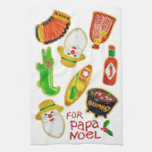 Cajun Kerstkoekjes Kitchen Towel Theedoek (Verticaal)