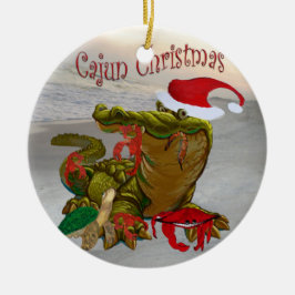 Cajun Kerstmis bayou ornament