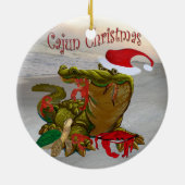 Cajun Kerstmis bayou ornament (Achterkant)