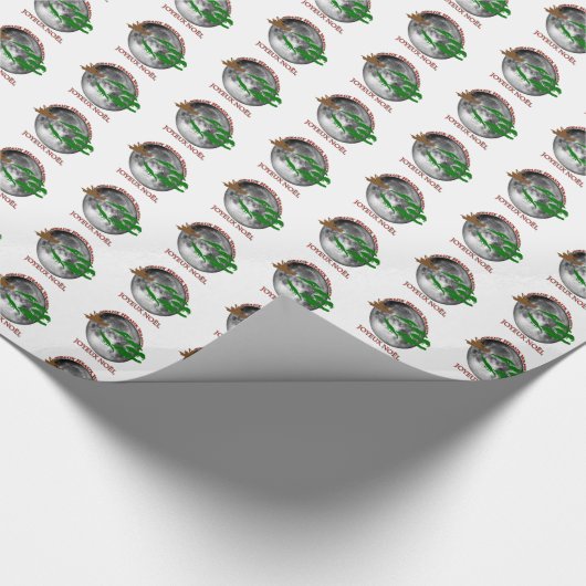 Cajun Kerstmis Cadeaupapier (Hoek)