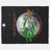 Cajun Kerstmis Fleece Deken (Voorkant (Horizontaal))