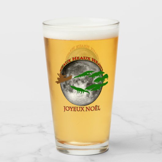 Cajun Kerstmis Glas (Voorkant gevuld)