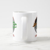 Cajun Kerstmis Grote Koffiekop (Achterkant)