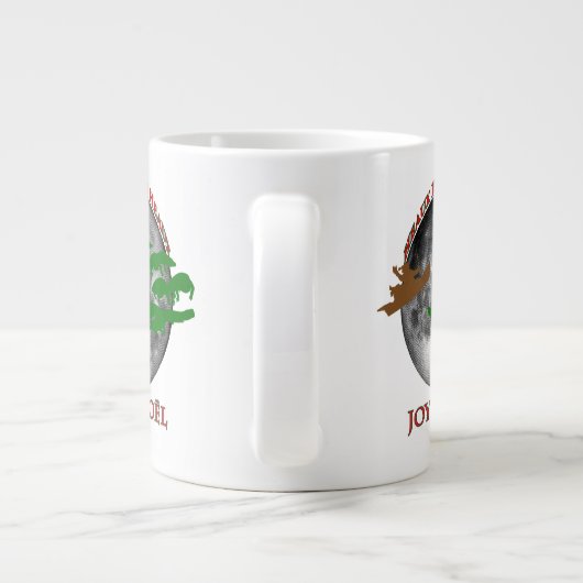 Cajun Kerstmis Grote Koffiekop (Achterkant)