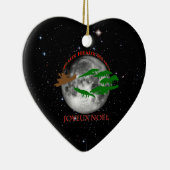 Cajun Kerstmis Keramisch Ornament (Rechts)