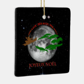 Cajun Kerstmis Keramisch Ornament (Rechts)