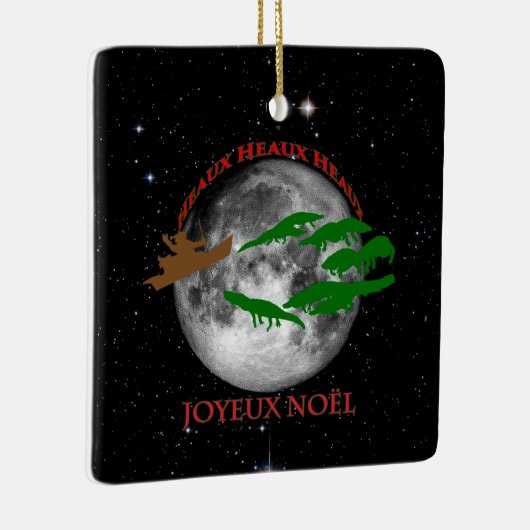 Cajun Kerstmis Keramisch Ornament (Rechts)