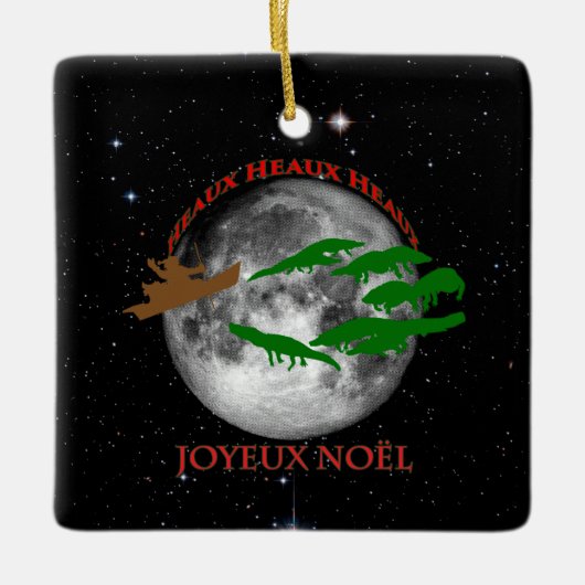 Cajun Kerstmis Keramisch Ornament (Voorkant)