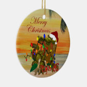 Cajun Kerstmis op de bayou Holiday onderzetters. Keramisch Ornament (Rechts)