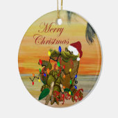 Cajun Kerstmis op de bayou Holiday onderzetters. Keramisch Ornament (Links)