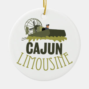 Cajun Limousine Keramisch Ornament