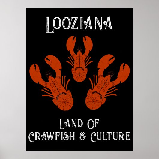Cajun Louisiana-Crawfish Creole Poster (Voorkant)