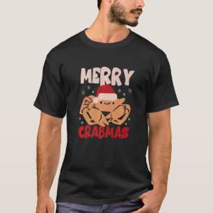 Cajun Louisiana kerst-Merry Crabmas T-shirt