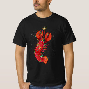 Cajun Louisiana Kerstmis Merry Crabmas X-Mas Licht T-shirt