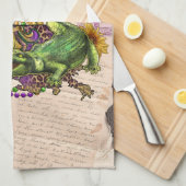 Cajun Louisiana Map Crawfish en Alligator Theedoek (Quarter Fold)