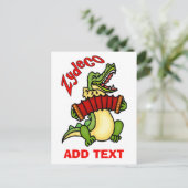 Cajun Music Briefkaart (Staand voorkant)