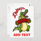 Cajun Music Briefkaart (Voorkant / Achterkant)