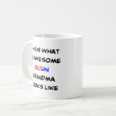 cajun oma , geweldige koffiemok (Voorkant links)