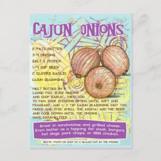 Cajun Onions Recipe Briefkaart