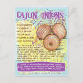 Cajun Onions Recipe Briefkaart (Voorkant)