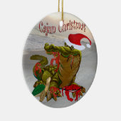 Cajun-ornament voor kerstbaken keramisch ornament (Rechts)