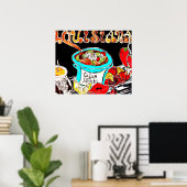 CAJUN PICNIC ART POSTER (Thuiskantoor)