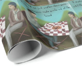 Cajun Schaken Grappige Cartoon Cadeaupapier (Rol Hoek)