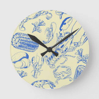 Cajun Seafood Boil – Southern Coastal Food Clock Ronde Klok