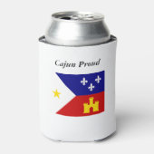 Cajun Sterke en Trotse Acadische Vlag Kan Coozie (Blikje Voorkant)