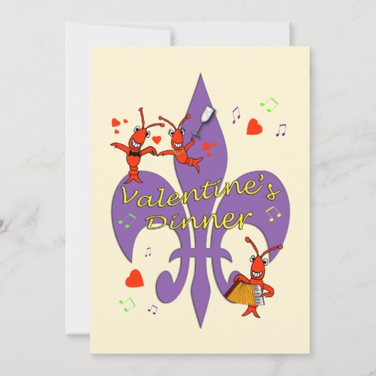 Cajun Thema's binnenuitnodiging Kaart (Voorkant)