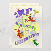 Cajun Thmed 30th Birthday Party Invitation Kaart (Voorkant / Achterkant)