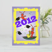 Cajun Thmed Afstuderen 2012 Party Invitation Kaart (Staand voorkant)