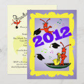 Cajun Thmed Afstuderen 2012 Party Invitation Kaart (Voorkant / Achterkant)